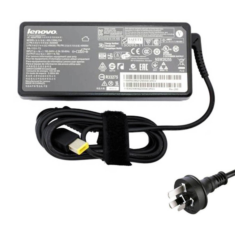 20V 6.75A 135W Lenovo Slim Tip AC Adapter Charger