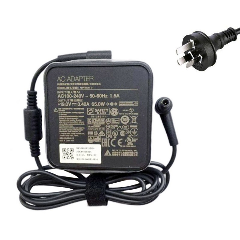 19V 3.42A 65W MSI 4.5mm 3.0mm AC Adapter Charger