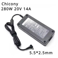 20V 14A 280W Chicony 5.5mm 2.5mm AC Adapter Charger