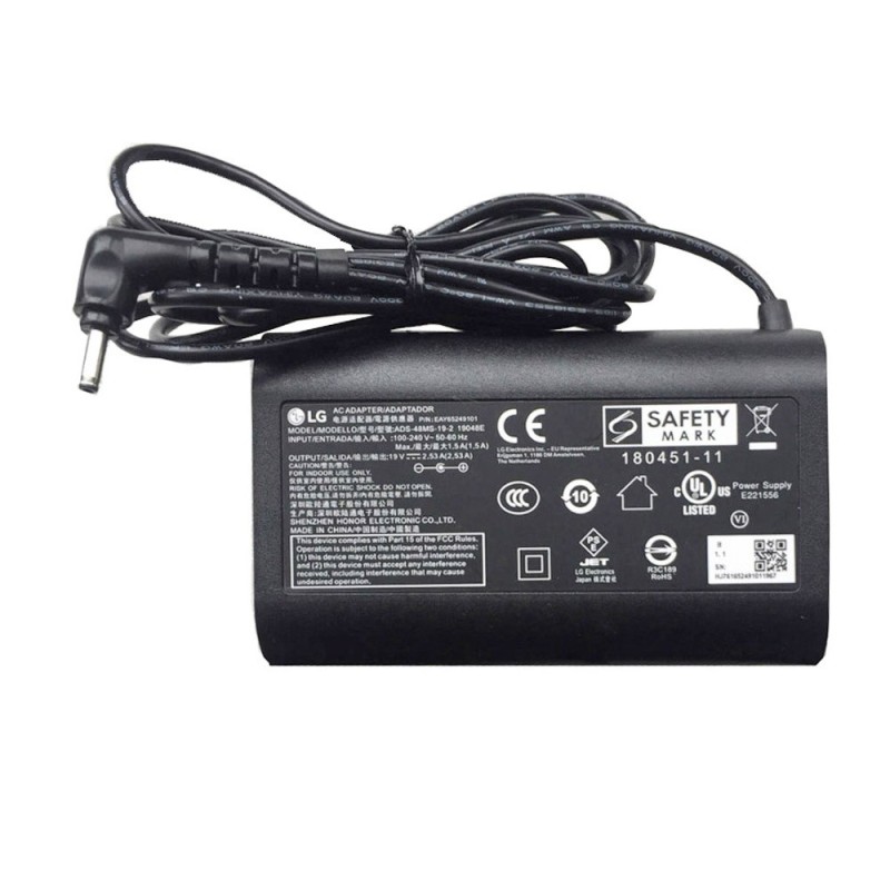 19V 2.5A 48W Delta 3.0mm 1.0mm AC Adapter Charger