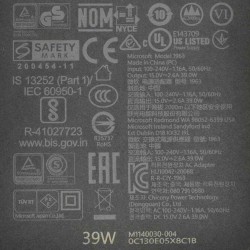 15V 2.6A 39W Microsoft Surface Connect AC Adapter Charger