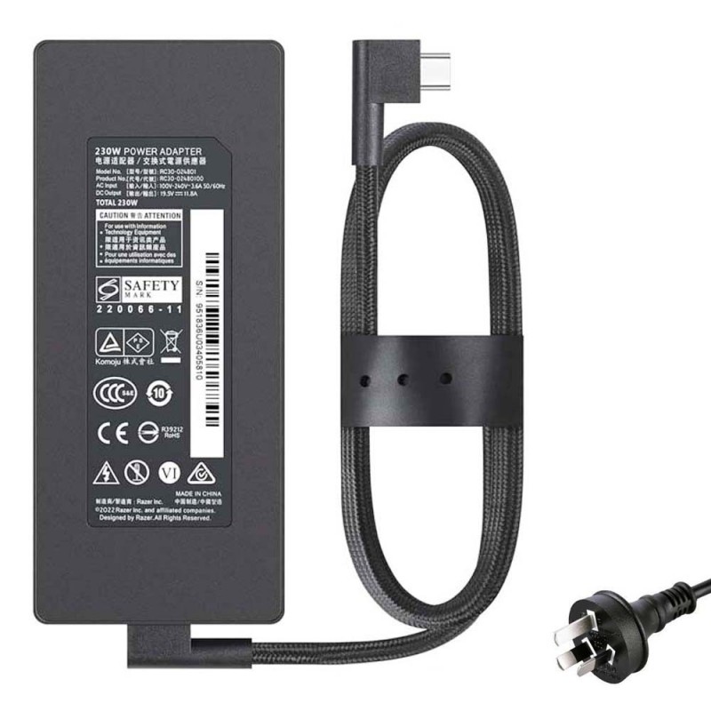 19.5V11.8A 230W Razer 3-Pin Tip AC Adapter Charger