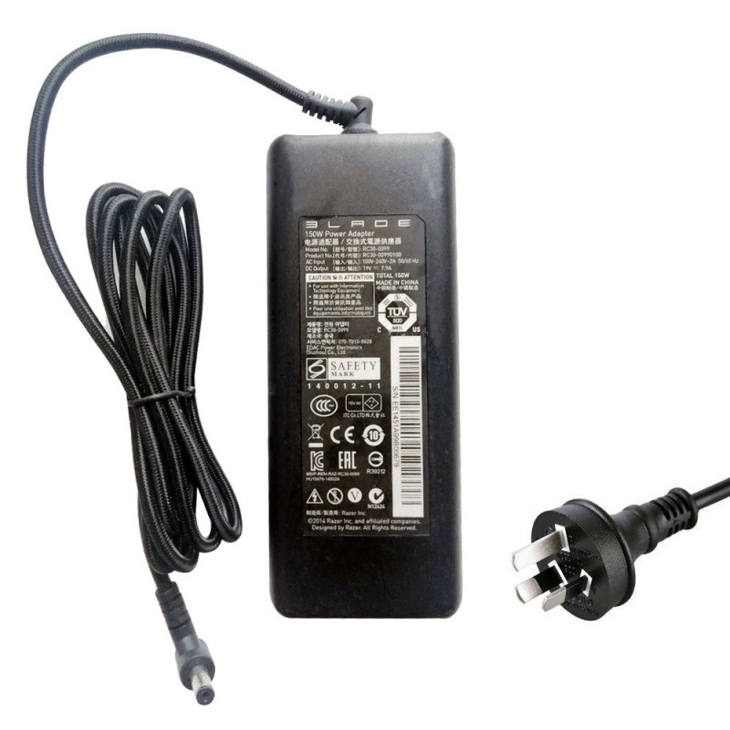 19V 7.9A 150W Razer 5.5mm 2.5mm AC Adapter Charger