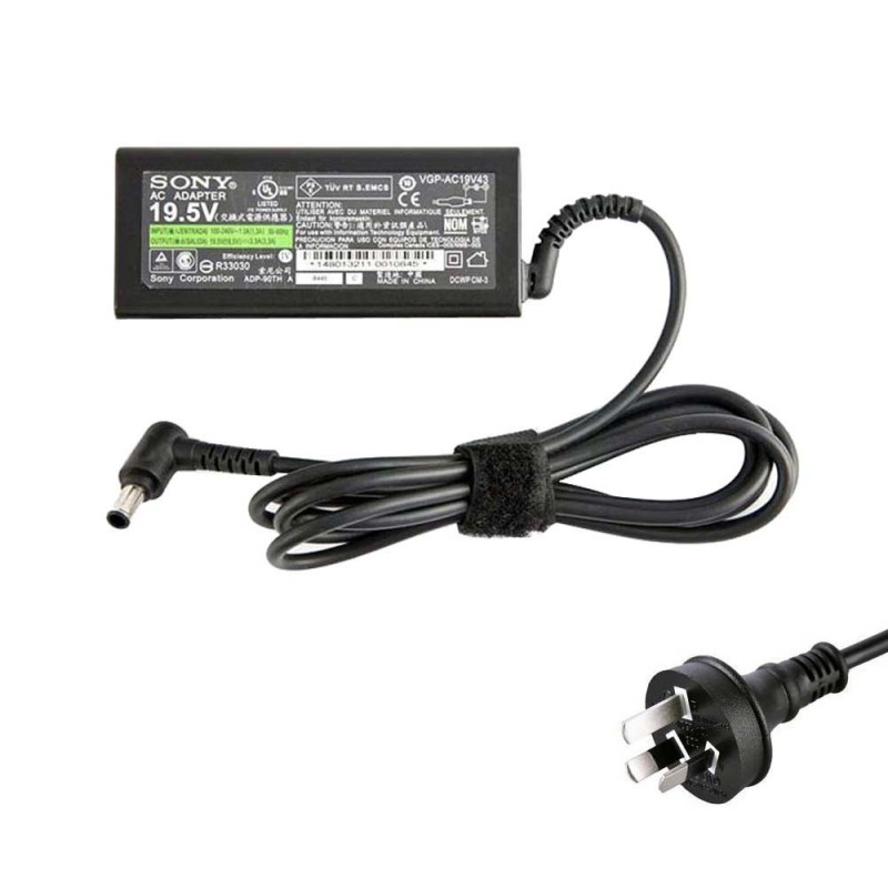 19.5V 3.3A 65W Sony 6.5mm 4.4mm AC Adapter Charger