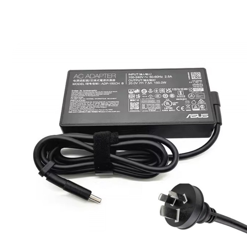 20V 7.5A 150W Asus Rectangle Conn AC Adapter Charger