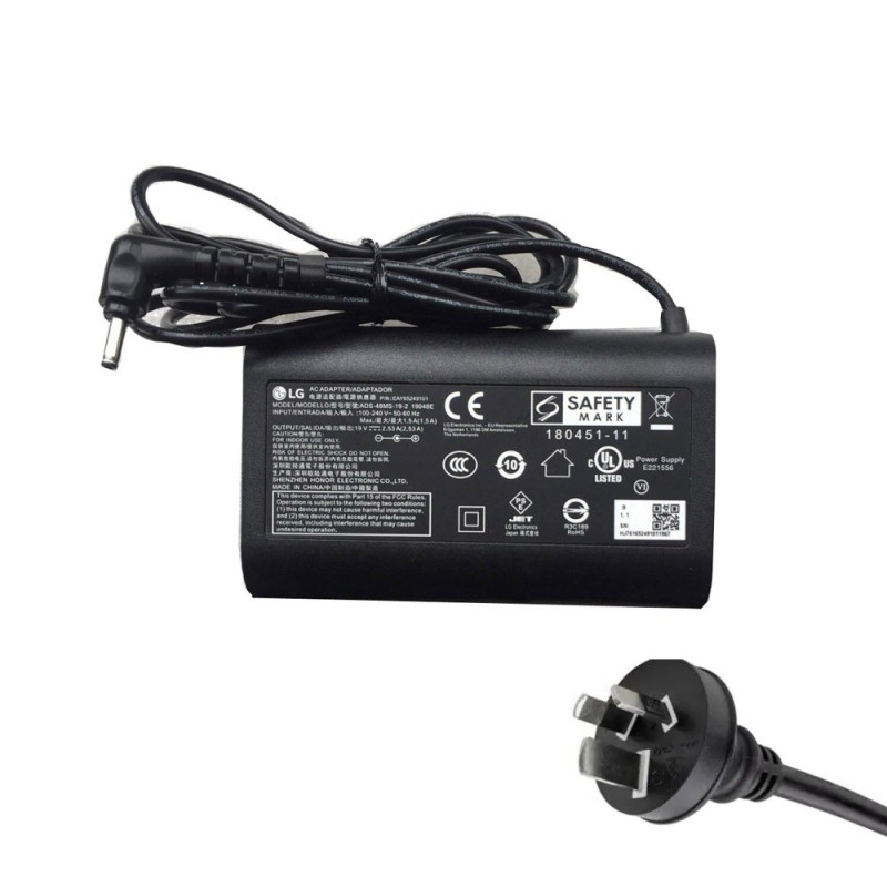 19V 2.5A 48W LG 3.0mm 1.0mm AC Adapter Charger