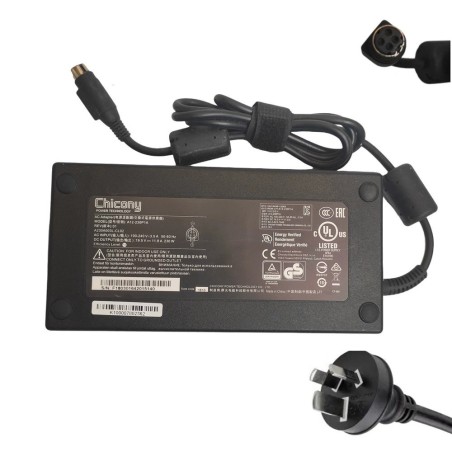 19.5V 11.8A 230W Chicony Round 4-pole AC Adapter Charger