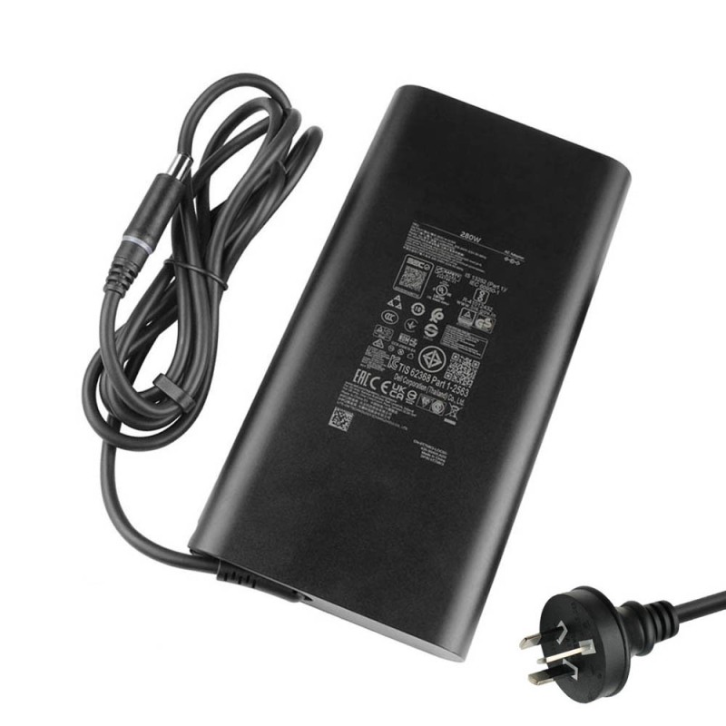 Replacement for 19.5V 14.36A 280W Dell 7.4mm 5.0mm Curved AC Adapter Charger