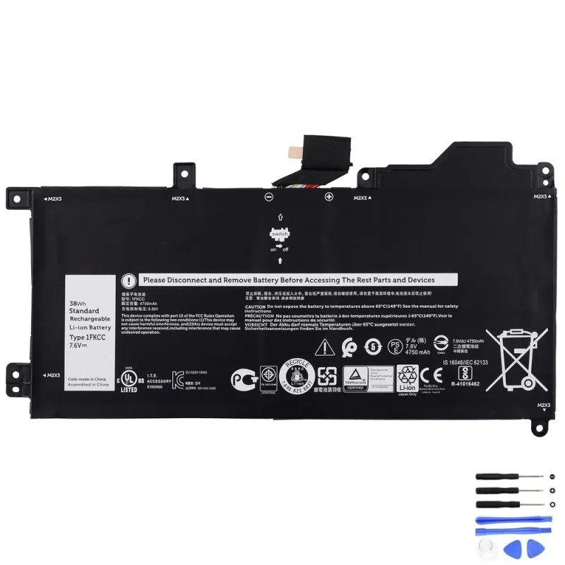Replacement 38Wh Dell 1FKCC Battery