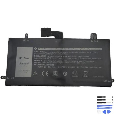 Replacement 31.5Wh Dell 1WND8 Battery