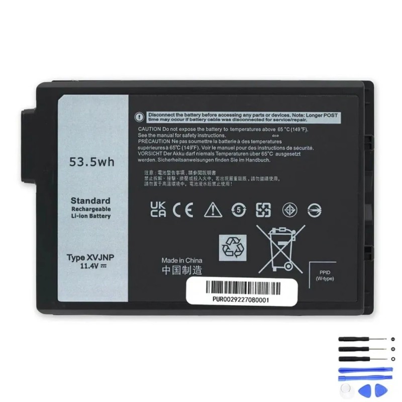 Replacement 53.5Wh Dell XVJNP Battery