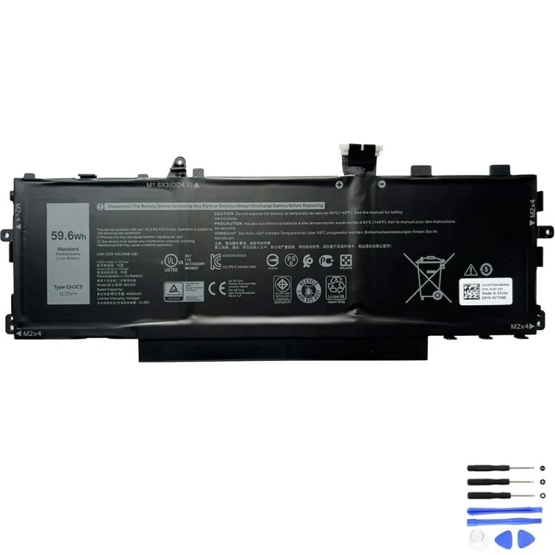 Replacement 59.28Wh Dell GHJC5 Battery