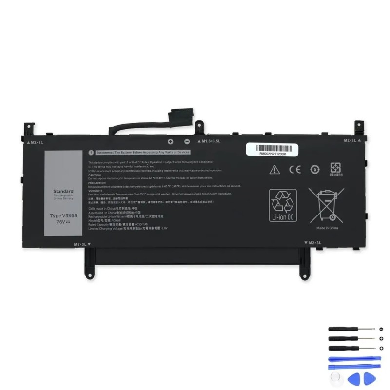 Replacement 48.5Wh Dell V5K68 Battery