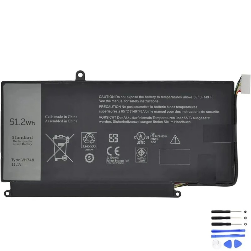 Replacement 51.2Wh Dell VH748 Battery