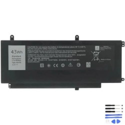 Replacement 43Wh Dell D2VF9 Battery