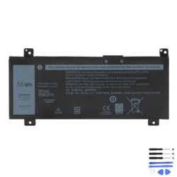 Replacement 56Wh Dell PWKWM Battery