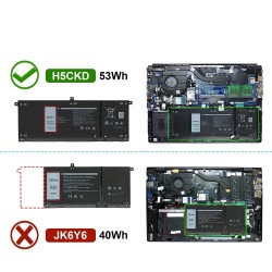 Replacement 53Wh Dell H5CKD Battery