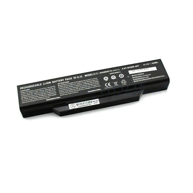 62Wh Clevo N350BAT-6 Battery