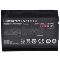 76.96Wh Clevo P150HMBAT-8 X510S Battery