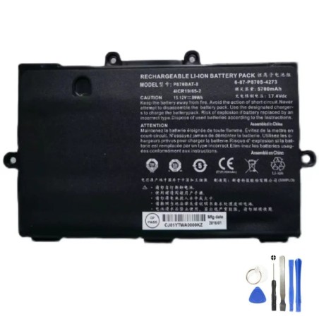 89Wh Clevo P870BAT-8 Battery