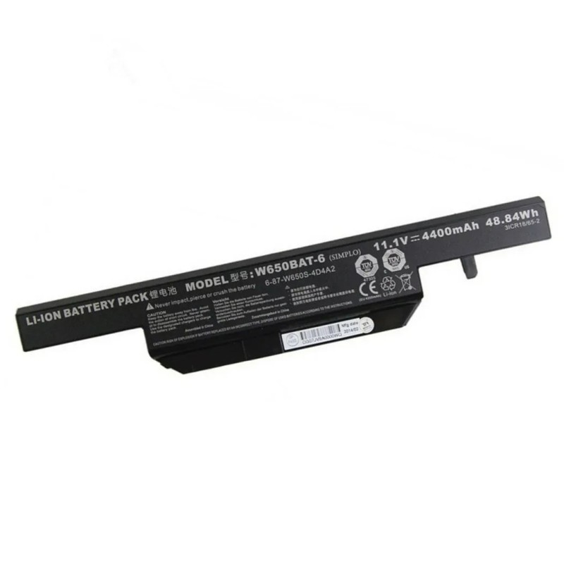 48.84Wh Clevo W650BAT-6 Battery