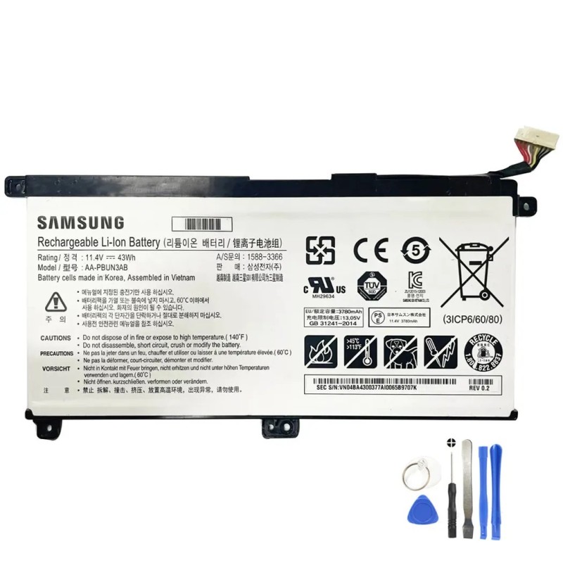 43Wh Samsung AA-PBUN3AB Battery