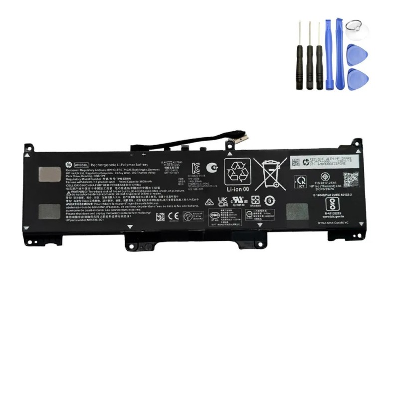 42.75Wh HP AN03XL Battery