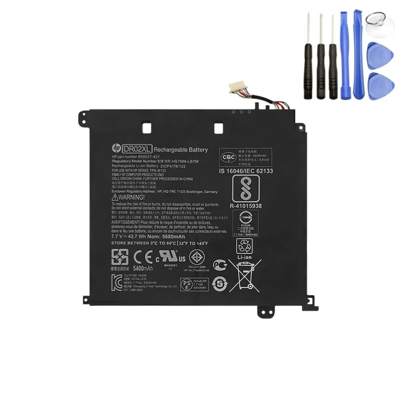 43.7Wh HP DR02XL Battery