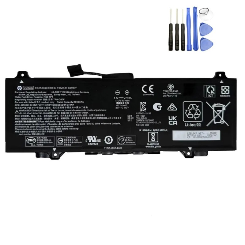 47.3Wh HP GG02XL Battery