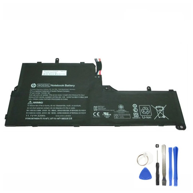 33Wh HP WO03XL Battery