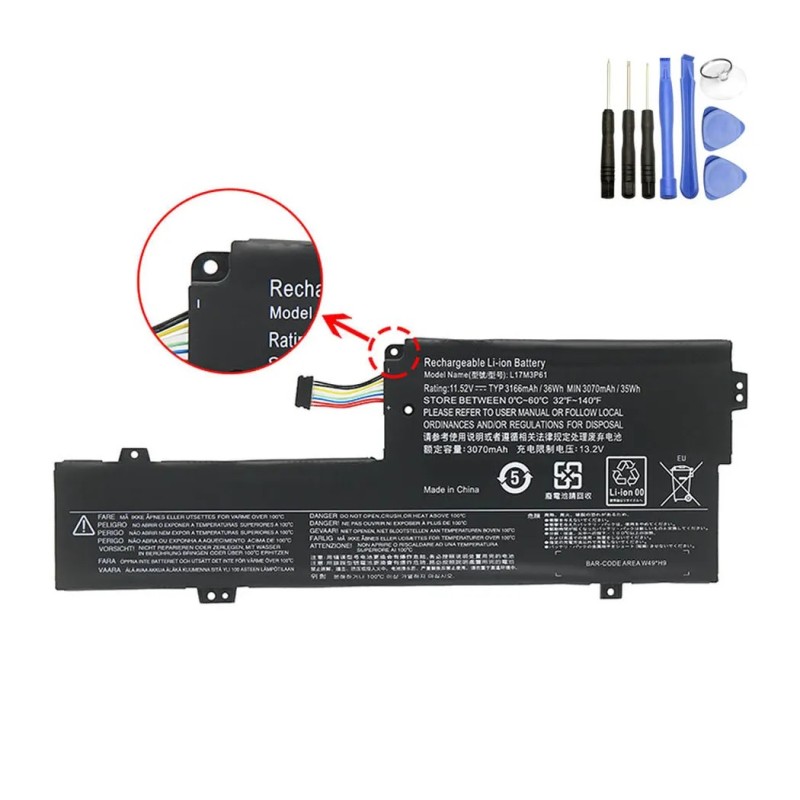 36Wh Lenovo L17M3P61 Type-B Battery