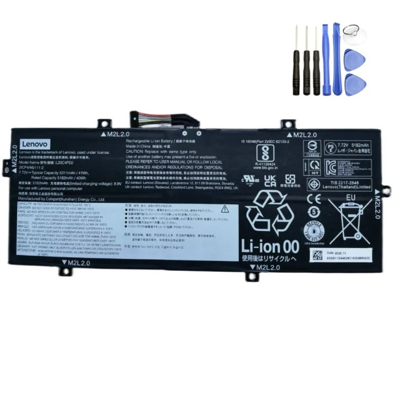 41Wh Lenovo L20C4PE0 Battery