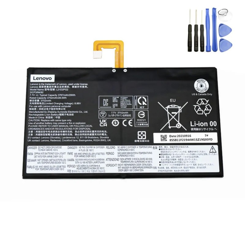 29Wh Lenovo L21D2PG2 Battery