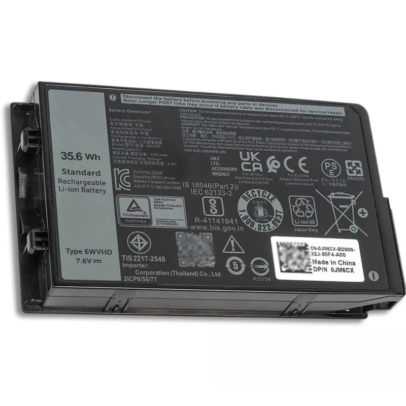 Replacement 35.6Wh Dell 6WVHD Battery