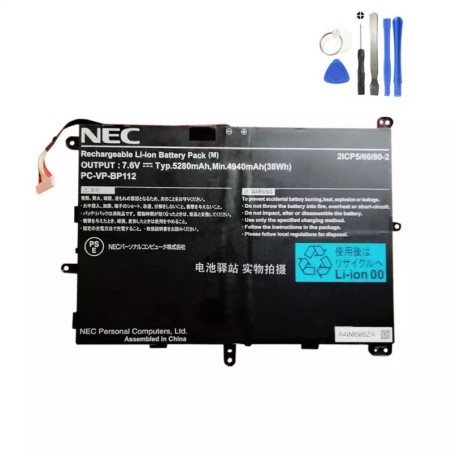 38Wh NEC PC-VP-BP112 Battery