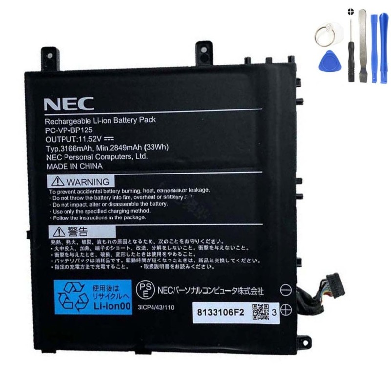 33Wh NEC PC-VP-BP125 Battery